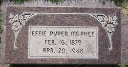 Effamenia Agnes “Effie” <I>Pyper</I> McPhee 