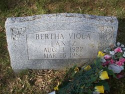 Bertha Viola <I>Patterson</I> Lantz 