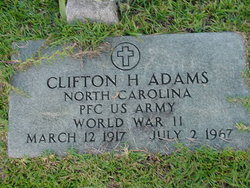 PFC Clifton H Adams 