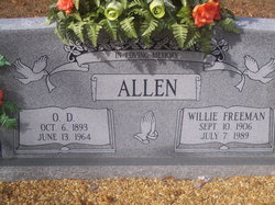 Willie <I>Freeman</I> Allen 
