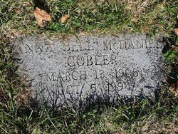 Anna Belle “Annie” <I>McDaniel</I> Cobler 