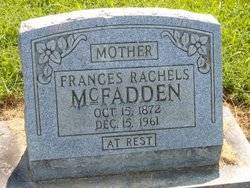 Miranda Frances “Mam” <I>Rachels</I> McFadden 