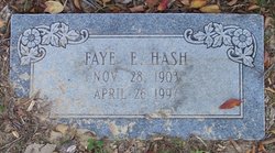 Faye <I>Ellis</I> Hash 