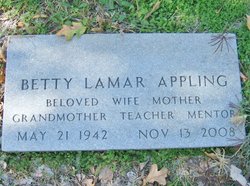 Betty Gail <I>Lamar</I> Appling 
