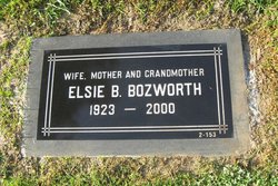 Elsie B. <I>Jones</I> Bozworth 