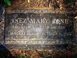 Inez Mary <I>Pierce</I> Bone 