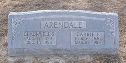 Edith Caroline “Carrie” <I>Armstrong</I> Arendale 