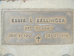PFC Ebbie Lawrence Bellinger 