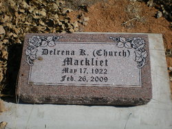 Delrena Kathleen <I>Church</I> Mackliet 