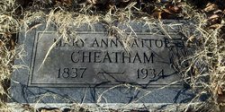Mary Ann <I>Battoe</I> Cheatham 
