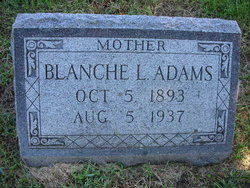 Blanche Lavica <I>Hall</I> Adams 