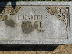 Elizabeth Sarah “Betty” <I>Granger</I> Wage 