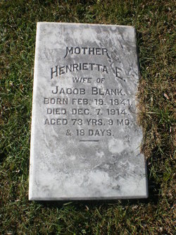 Henrietta Angelina <I>Brinker</I> Blank 