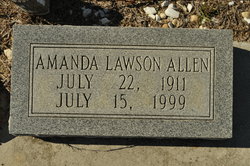 Amanda Lou <I>Lawson</I> Allen 