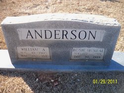 Rosie <I>McNeal</I> Anderson 