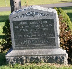 Alma J <I>Larson</I> Anderson 