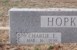 Charles Elmer “Charlie” Hopkins 