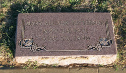Mary <I>Allison</I> Patterson 