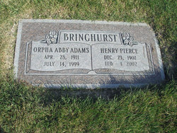 Orpha Abby <I>Adams</I> Bringhurst 