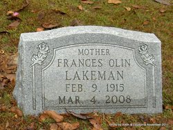 Frances Olin <I>Olin</I> Lakeman 