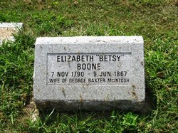 Elizabeth Ann “Betsy” <I>Boone</I> McIntosh 