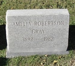 Amelia Angelia <I>Robertson</I> Gray 