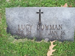 Lucy Jane <I>Wiley</I> Bowman 