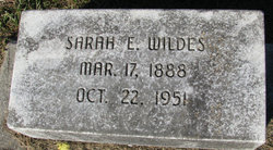 Sarah Elizabeth <I>Lee</I> Wildes 
