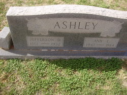 Annie Elizabeth <I>Brunson</I> Ashley 