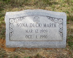 Nona B “Duck” <I>Tackitt</I> Marek 