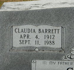 Claudia Viola <I>Barrett</I> Self 