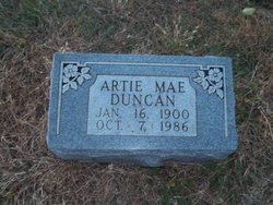 Artie Mae <I>Brown</I> Duncan 