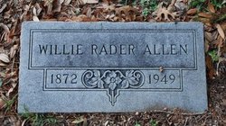 Willie Evelyn <I>Rader</I> Allen 