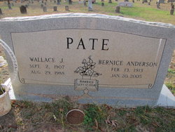Bernice <I>Anderson</I> Pate 