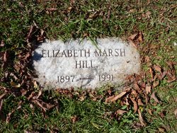 Elizabeth <I>Marsh</I> Hill 