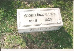 Augusta Virginia <I>Brooks</I> Sikes 