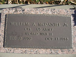William A McDaniel Jr.