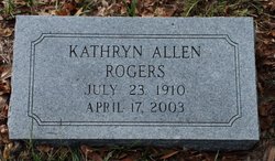 Kathryn <I>Allen</I> Rogers 