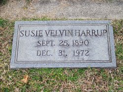 Susie Annette <I>Velvin</I> Harrup 