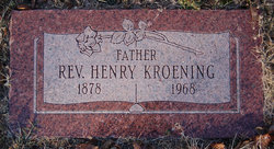 Rev Heinrich Friedrich August Kroening 