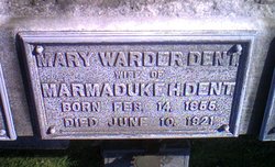 Mary J. <I>Warder</I> Dent 