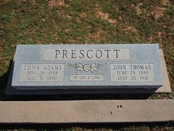 Emma Isabelle <I>Adams</I> Prescott 