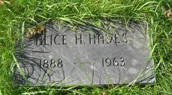 Alice Harriet <I>Woodard</I> Hayes 