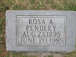 Rosa A <I>Looney</I> Pendley 
