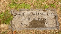 Grace May <I>Bowman</I> Cox 