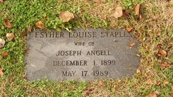 Esther Louise <I>Staples</I> Angell 