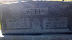 Mary “Mattie” <I>Roberson</I> Betts 