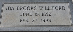 Ida R <I>Brooks</I> Williford 