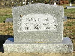 Emma F. <I>Haney</I> Dial 