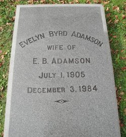 Evelyn <I>Byrd</I> Adamson 